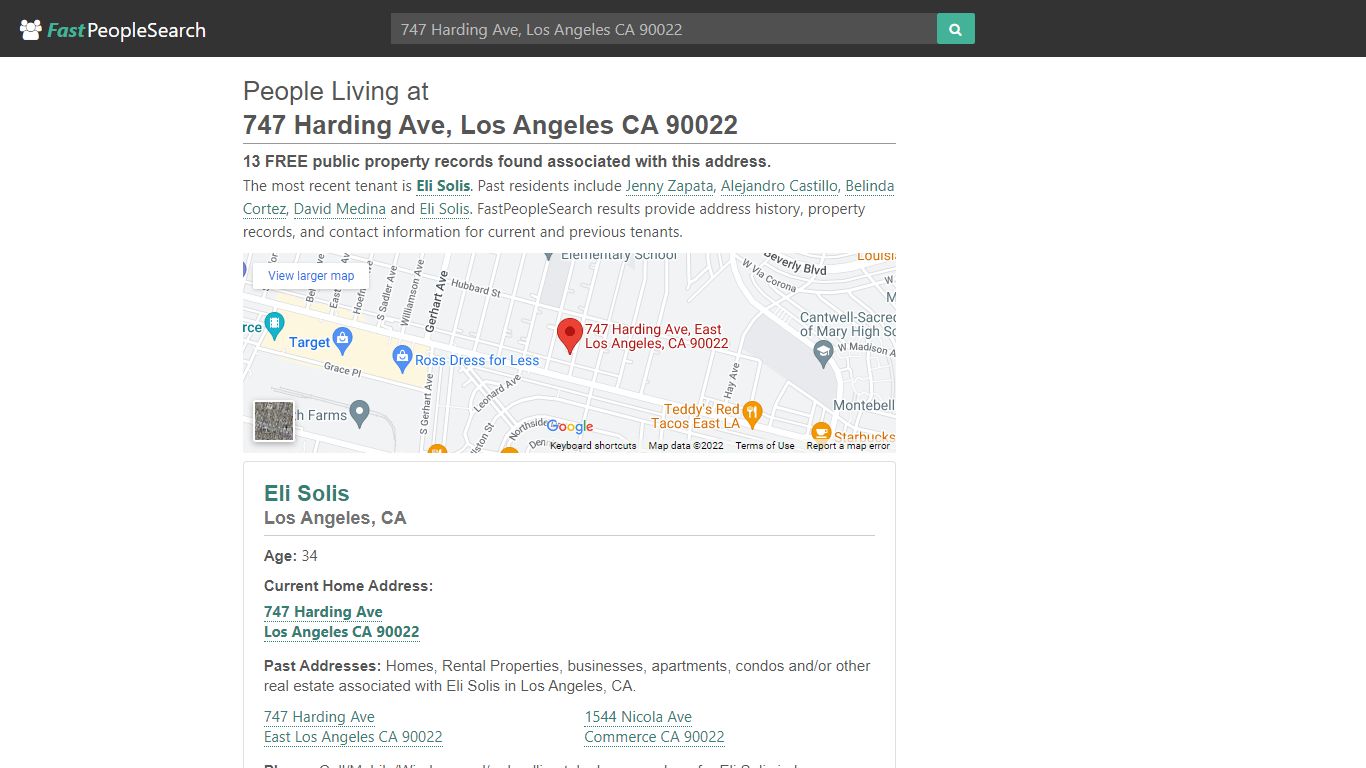 People Living at 747 Harding Ave Los Angeles CA - FastPeopleSearch.com